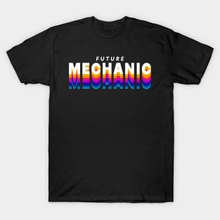 future mechanic in gradient color T-Shirt